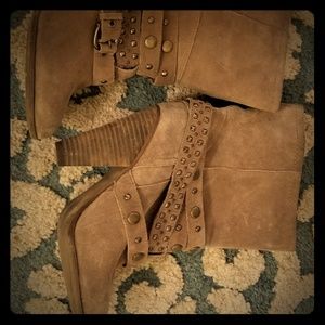 Franco Fortini "Cole" Studded Suede Boot